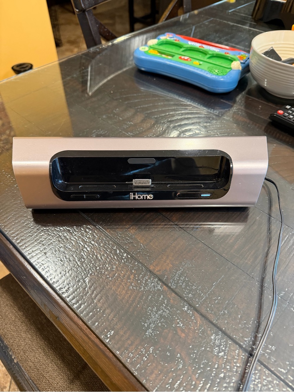 iHome iD8 Portable Speaker Dock in Black and Silver